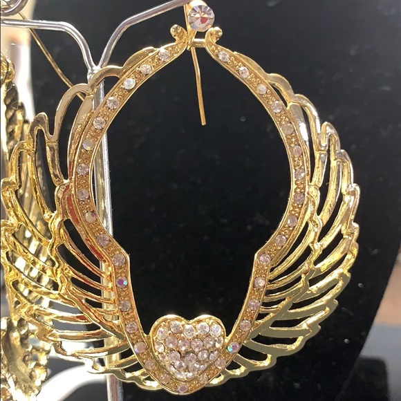 Angel wings earrings - Picture 3 of 7